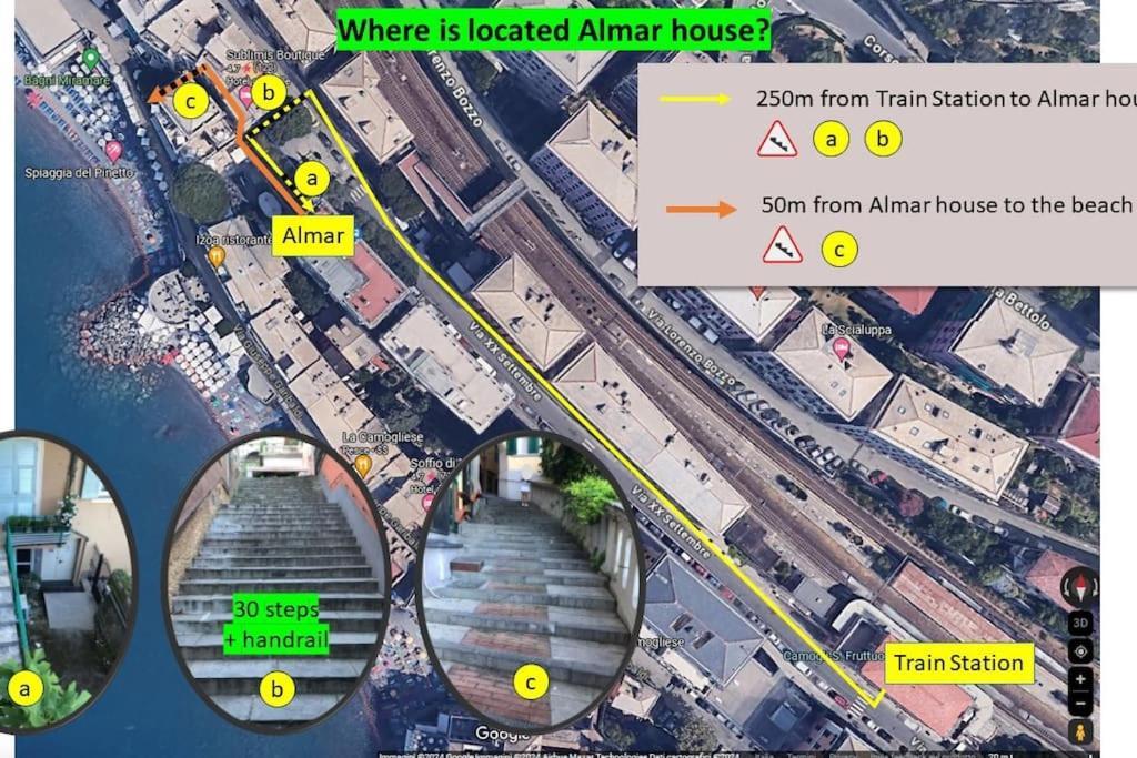 Almar Esclusivo E Centrale Camogli Dış mekan fotoğraf